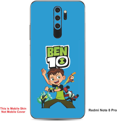 VYBE The Smart Choice Redmi Note 8 Pro Ben 10 Embossed Mobile Skin(Curious Blue A1)