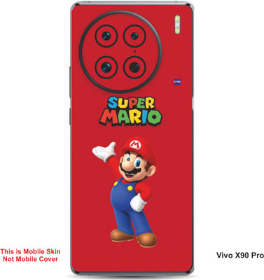 VYBE The Smart Choice Vivo X90 Pro Super Mario Embossed Mobile Skin(Engine Red B15)