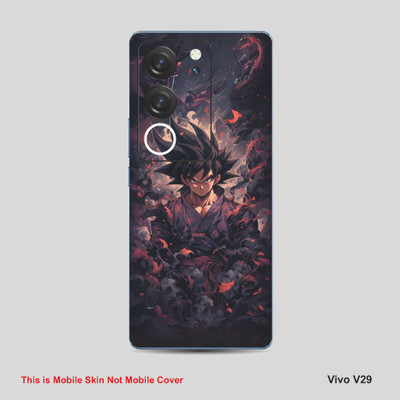 VYBE The Smart Choice Vivo V29 Goku Mobile Skin Mobile Skin(Vampire Grey A2)