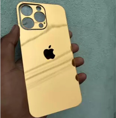 MOBIZONE IPHONE 13 PRO MAX GOLD MIRROR BACK PANNEL Mobile Skin(Gold)