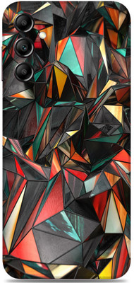 SkinoMania SAMSUNG Galaxy A14 5G Mobile Skin(Multicolor polygon-red)