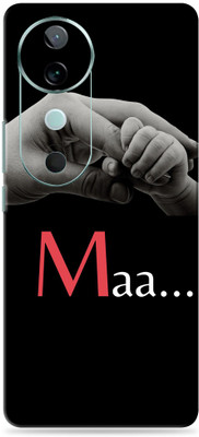 SkinoMania vivo V40 5G Ultra Premium Vinyl Mobile Skin (Multicolor) Mobile Skin(Maa-love)