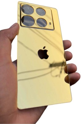 TWUAOP INFINIX NOTE 40 5G MOBILE SKIN ACRYLIC SHEET MIRROR BACK PANNEL APPLE LOGO Mobile Skin(Gold)