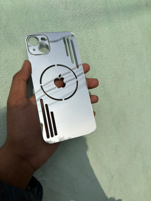 TWUAOP I PHONE 13 MINI ACRYLIC MIRROR BACK PANNEL MERO APPLE Mobile Skin(Silver)