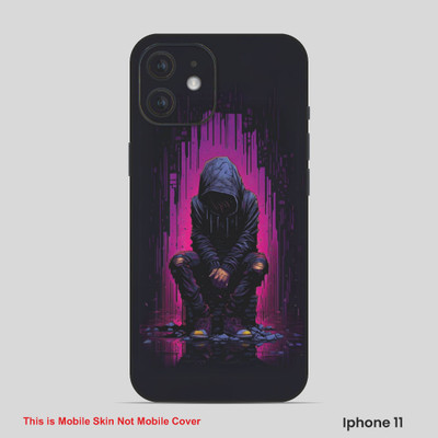 VYBE The Smart Choice iPhone 11 Horror Mobile Skin(Palatinate Purple, Black 10)