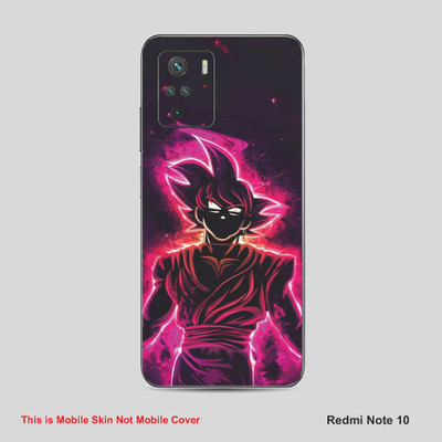 VYBE The Smart Choice Redmi Note 10 Goku Mobile Skin Mobile Skin(Wine Berry A29)