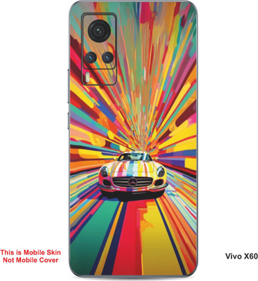 VYBE The Smart Choice Vivo X60 Art Embossed Mobile Skin(Golden Dream 10)