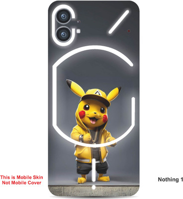 VYBE The Smart Choice Nothing 1 Pokemon Embossed Mobile Skin(Banana Yellow A1)