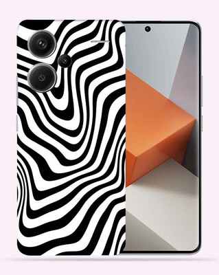 WeCre8 Skin's WeCre8 Skin's Redmi Note 13 Pro+ 5G Mobile Skin(Waves Black AND White)