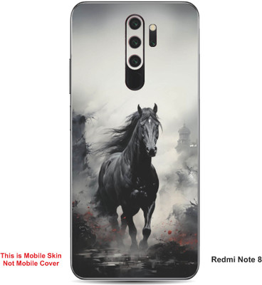 VYBE The Smart Choice Redmi Note 8 Horse Embossed Mobile Skin(Star Dust 15)