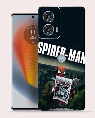 WeCre8 Skin's WeCre8 Skin's Motorola Edge 50 Fusion Mobile Skin(Spider-Man Read Newspaper)