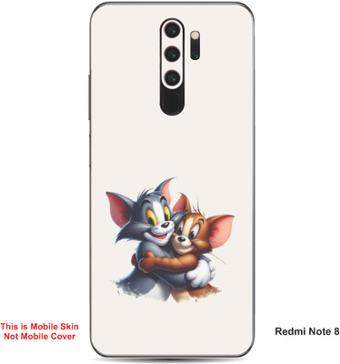 VYBE The Smart Choice Redmi Note 8 Tom & Jerry Embossed Mobile Skin(Soft Peach A1)