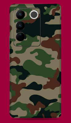 SkinoMania Vivo V27 Pro 5G Mobile Skin(Multicolor Green Camo)