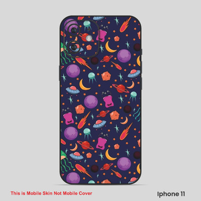VYBE The Smart Choice iPhone 11 Universal Mobile Skin(Shocking Orange 1)