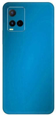 Vcare GadGets Y21 G Metallic Light Blue Shining Back Side Premium Mobile Skin(Metallic Light Blue Shining)