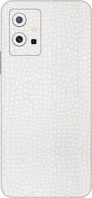 Vcare GadGets White Textured Leather vivo T1 5G Mobile Skin(White Textured Leather)