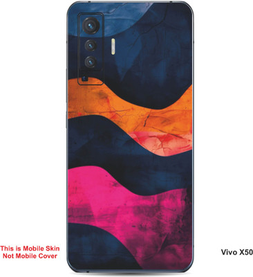 VYBE The Smart Choice Vivo X50 Art Embossed Mobile Skin(Ebony Clay 8)