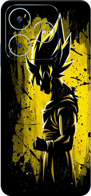 SkinoMania Realme Narzo N63 5G Mobile Skin(Goku Yellow Multicolor Mobile Skin)