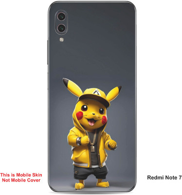 VYBE The Smart Choice Redmi Note 7 Pokemon Embossed Mobile Skin(Banana Yellow A1)