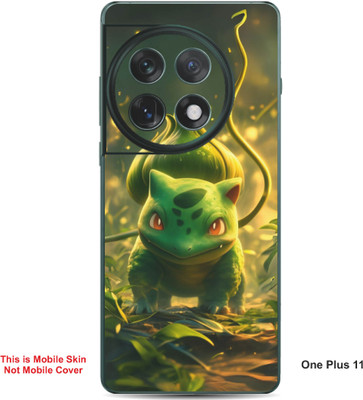 VYBE The Smart Choice One Plus 11 Bulbasaur Pokemon Embossed Mobile Skin(Medium Forest Green 26)