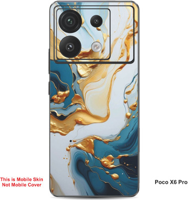 VYBE The Smart Choice Poco X6 Pro Art Embossed Mobile Skin(Rich Maroon 1)
