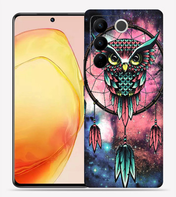 Skinex Vivo V27 pro 5g, Dreamy Owl Mobile Skin(Multicolor Mobile Skin With camera protector (Back + Camera + Side))