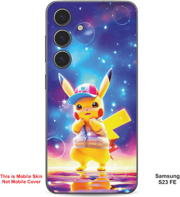 VYBE The Smart Choice Samsung S23 FE Pikachu Embossed Mobile Skin(Butterfly Blue 10)