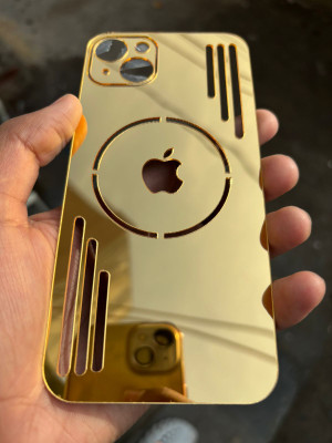 TWUAOP APPLE IPHONE 14 BACK PANNEL ACRYLIC SHEET MERO APPLE Mobile Skin(Gold)