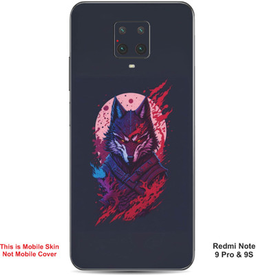 VYBE The Smart Choice Redmi Note 9S Wolf Embossed Mobile Skin(Flamingo Pink)