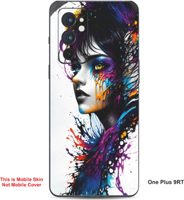 VYBE The Smart Choice One Plus 9RT Art Embossed Mobile Skin(Blue lvy A7)