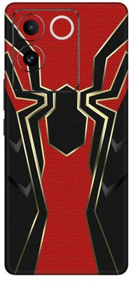Vcare GadGets Red and BLack Vivo T2 Pro 5G Mobile Skin(Multicolor)