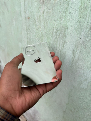 TWROP OPPO RENO 10 PRO 5G ACRYLIC MIRROR BACK PANNEL Mobile Skin(Silver)