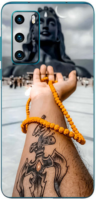 FCS Huawei P40 4G Printed Back skin Mobile Skin(Lord Shiva)