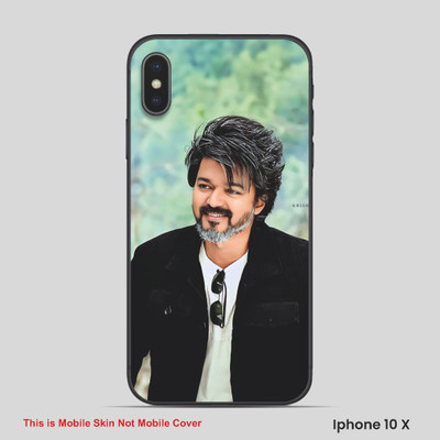 VYBE The Smart Choice iPhone 10X Vijay Thalapathy Mobile Skin(Green Spring Rain 1)