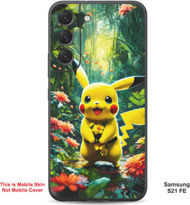 VYBE The Smart Choice Samsung S21 FE Pikachu Embossed Mobile Skin(Light Tan 5)