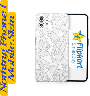 Flipkart SmartBuy nothing phone 1 skin mobile skin(camera+back+side) white marble 1_iskyn22 Mobile Skin(Multicolor)