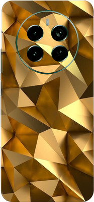 SkinoMania realme Narzo 70 Pro 5G Premium Vinyl Mobile Skin (Multicolor) Mobile Skin(Golden-poly)