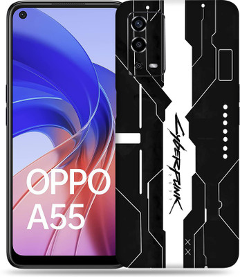 SkinoMania Oppo-A55 Mobile Skin(Black Cyber)
