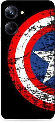 SkinoMania Realme 10 pro (5G) Mobile Skin(Multicolor Captain-America-Shield)