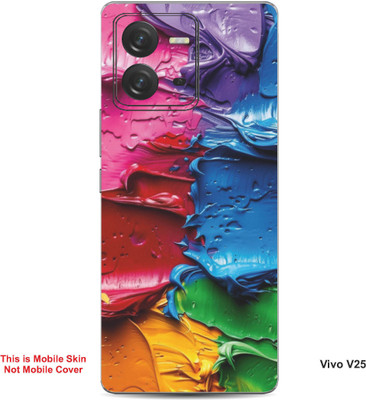 VYBE The Smart Choice Vivo V25 Art Embossed Mobile Skin(Burnt Umber 4)