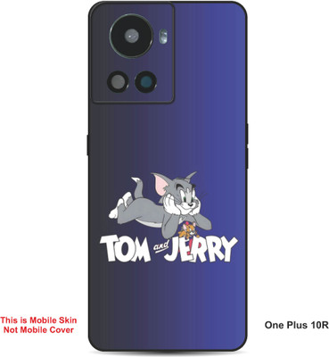 VYBE The Smart Choice One Plus 10R Tom & Jerry Embossed Mobile Skin(Mulled Wine 24)