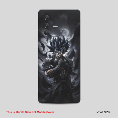 VYBE The Smart Choice Vivo V23 Goku Mobile Skin Mobile Skin(Bright Grey 06)