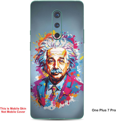 VYBE The Smart Choice One Plus 7 Pro Abstract Embossed Mobile Skin(Greenush Blue A1)