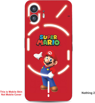 VYBE The Smart Choice Nothing 2 Super Mario Embossed Mobile Skin(Engine Red A2)