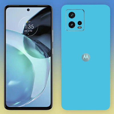 BugguSkin Moto G72 Mobile Skin(Ultra Super Lighblue Matte Skin With High Mattte Finish...)