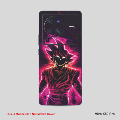 VYBE The Smart Choice Vivo X80 Pro Goku Mobile Skin Mobile Skin(Wine Berry A10)