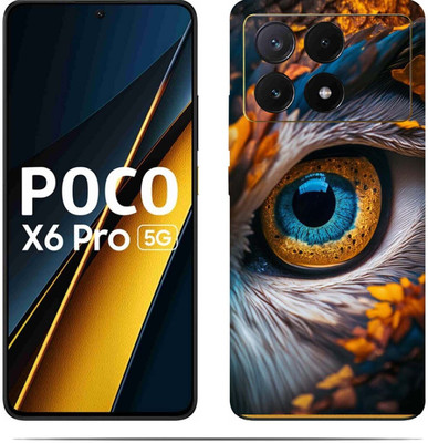 LAMHA POCO X6 PRO 5G Mobile Skin(Ultra Super Peacock ColourSkin With HiighQuality MatteFinish_thanksS)
