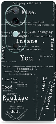 WeCre8 Skin's vivo V40 5G Ultra Premium Vinyl Mobile Skin (Multicolor) Mobile Skin(Words that matter)