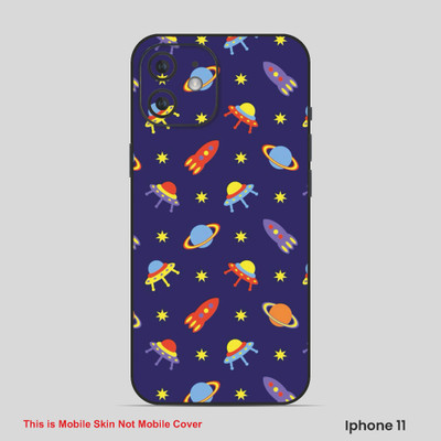 VYBE The Smart Choice iPhone 11 Universal Mobile Skin(Denim Blue Multi 1)