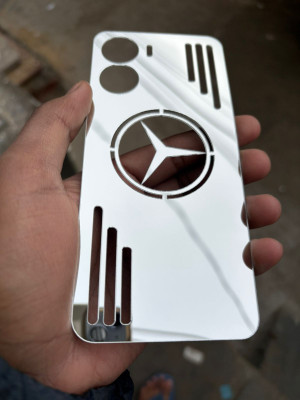 TWROP VIVO T2X 5G ACRYLIC MIRROR BACK PANNEL MERO STAR Mobile Skin(Silver)